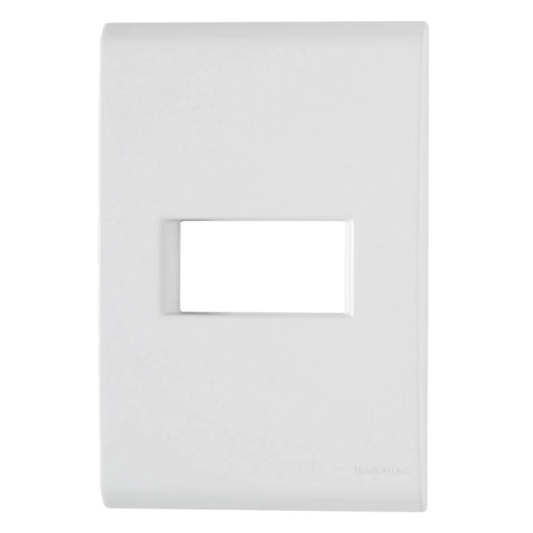 Liz Placa 2x4 para 1 Módulo Horizontal com Suporte 57106/004 Tramontina