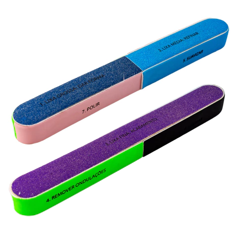 Lixa de Unha EVA 7 Faces 17,7 x 2 x 1,7cm CB0232 Platina