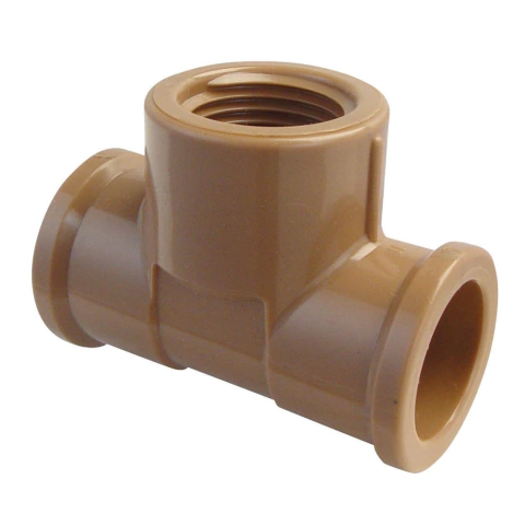 Tê LR 25mm x 1/2" Soldável com Rosca em PVC Krona