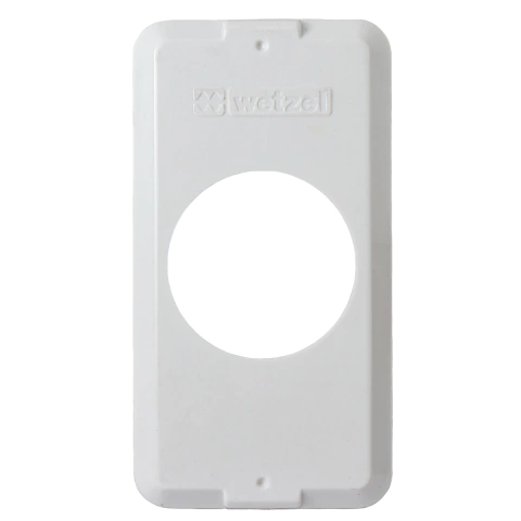 Tampa para Condulete de PVC 3/4'' Tomada Redonda TPBA-05 Wetzel - Branco