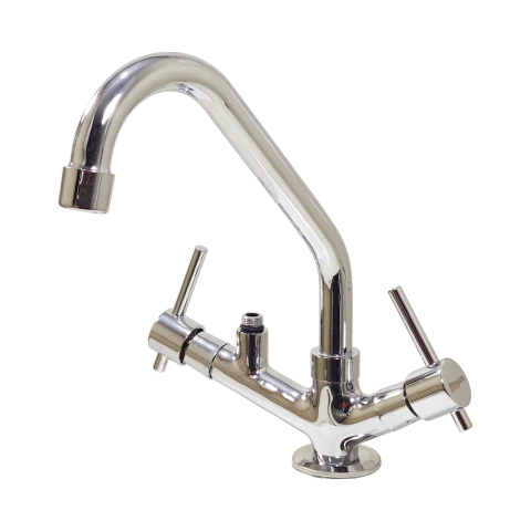 Torneira 2174 com Bica Móvel de Bancada com Base para Filtro e Arejador Fixo Império