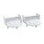 Conector para Canaleta 40x20 Termoplástico com 2 Unidades 57300/187 Tramontina - Branco