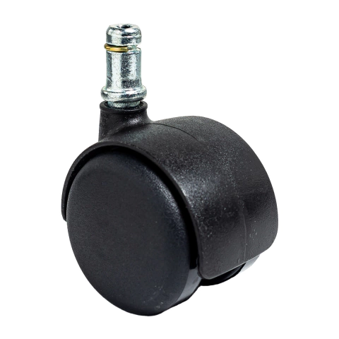 Rodízio Giratório em PVC 50mm para Cadeira de Escritório