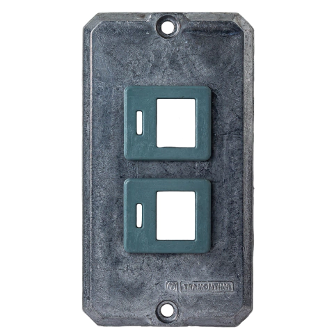 Tampa para Condulete 3/4'' para 2 Postos 20x17 RJ45 56117/016 Tramontina