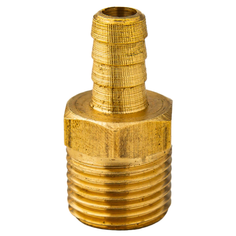 Adaptador para Gás em Latão Padrão 3/8'' BM x 1/2'' NPT