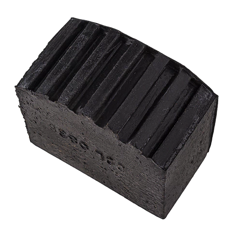 Ponteira para Escada Externa Reforçada Quadrada 20 x 40mm de Borracha Preta