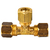 Tê para Gás 3/8" com Anilha para Tubo de Cobre - comprar online