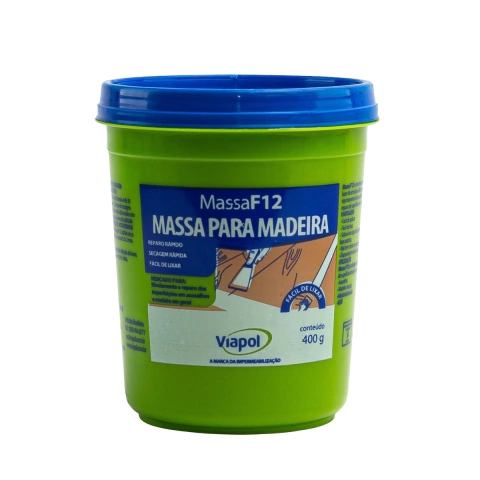 Massa para Madeira F12 400g Viapol