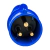 Plug Macho Newkon 2P+T 32A Azul N3276 Steck - comprar online