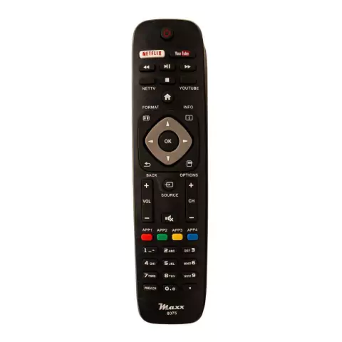 Controle Compatível com TV Philips Netflix / Youtube 8075 Maxx