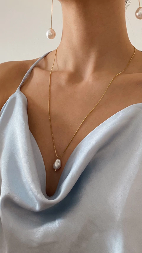 Colar Longuinho Perola (semi-joia) - comprar online