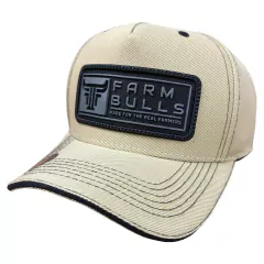 BONÉ FARM BULLS MADE FOR THE REAL FARMERS AREIA E PRETO