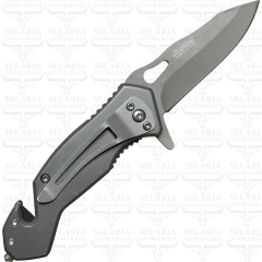 Imagem do CANIVETE IMPORTADO FALCON CINZA TÁTICO SAQUE RÁPIDO TRAVA