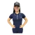 CAMISETA GOLA POLO TXC FEMININA SLIM CUSTOM BORDADA MARINHO