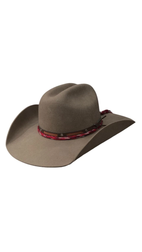 CHAPEU PRALANA ARIZONA DAISY ABA 10 BANDINHA COURO CASTOR