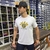 CAMISA TXC MASCULINA BRANCA REGULAR MEIA MALHA PENTEADA BORDADA - comprar online