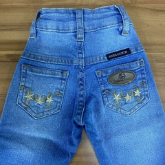 CALÇA INFANTIL FEMININA RODEIO COUNTRY BORDADO CAVALO - loja online