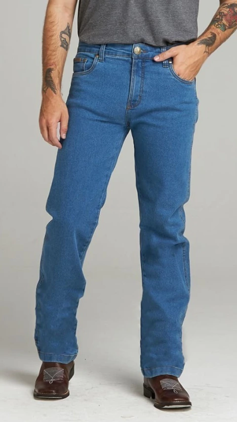 CALÇA MASCULINA PURA RAÇA RETA ELASTANO COUNTRY DESTROYED - comprar online