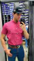 CAMISA TXC MASCULINA XADREZ MANGA CURTA VERMELHO AZUL BRANCO - loja online
