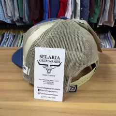 Imagem do BONÉ TXC #402 CUSTOM BORDADO MARINHO TELINHA MARROM