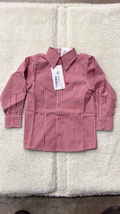 CAMISETE INFANTIL FEMININA XADREZ VERMELHA BRANCA - comprar online