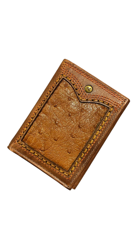 CARTEIRA GOYAZES COURO DALLAS TERRA AVESTRUZ GOYAZES C-2334