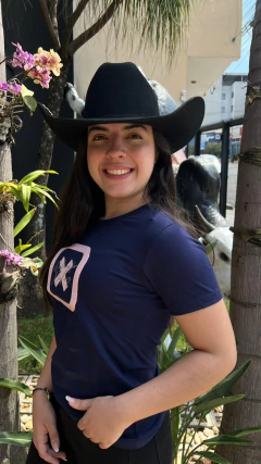 CAMISETA SLIM FEMININA TXC FIO 30 MARINHO - comprar online