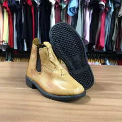 BOTINA INFANTIL DURONA DE GOMEIRA COURO LEGITIMO AMARELA - comprar online