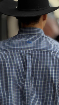 CAMISA MASCULINA TXC MANGA CURTA TRICOLINE BORDADA XADREZ - loja online
