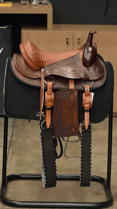 SELA AMERICANA COURO HAVANA PARA TRABALHO PASSEIO CAVALGADA