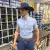 CAMISA MASCULINA XADREZ AZUL BEBÊ MANGA CURTA SLIM - SELARIA GUIMARÃES