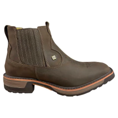 BOTINA TEXANA ZEBU FLORÃO SOLADO ANTIMPACTO ULTRA LEVE GRAXO