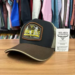 BONÉ FARM BULLS MADE FOR THE REAL FARMERS PRETO E MARROM - comprar online