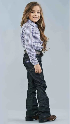 CALÇA INFANTIL DOCK'S BASIC FLARE MENINA JEANS RESISTENTE na internet