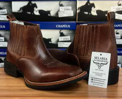 BOTA TEXANA DURANGO CANO CURTO MASCULINA RED DOG SOLADO FLEX - loja online