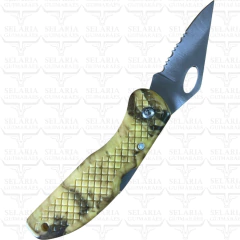 CANIVETE IMPORTADO MAXAM CAMUFLADO AMARELO MANUAL TRAVA - SELARIA GUIMARÃES