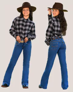 CALÇA INFANTIL JUVENIL FEMININA FLARE DELAVE - comprar online