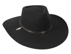 CHAPÉU PRALANA 5X GOLD ABA 10 PRETO 100% LÃ FELTRO