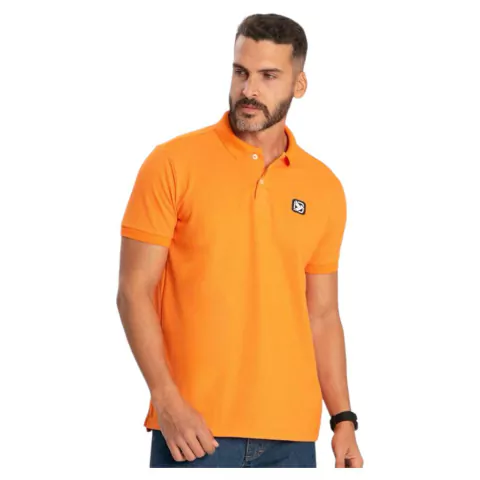 CAMISA MASCULINA GOLA POLO THANKFIELD LARANJA