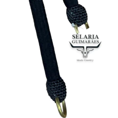 RÉDEA DE ALGODÃO PRETA E CHARROA DE NYLON - comprar online