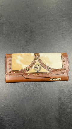 CARTEIRA GOYAZES BOVINA COURO ATLANTA CARAMEL C-2518 - SELARIA GUIMARÃES