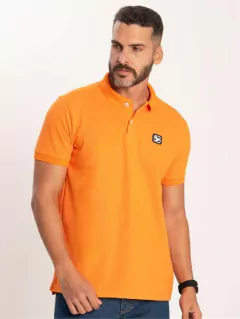 CAMISA MASCULINA GOLA POLO THANKFIELD LARANJA na internet