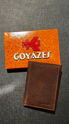 CARTEIRA GOYAZES COURO CABEÇA TAN MARROM C-2204CB - comprar online