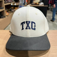 BONÉ TXC HIGH STRAP SARJA OFF WHITE /CINZA BORDADO AZUL #411 - comprar online