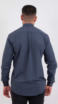 CAMISA MASCULINA TXC REGULAR MANGA LONGA XADREZ AZUL/ROSA - comprar online