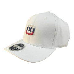 BONÉ TXC CUSTOM BRANCO LOGO FRONTAL BORDADO TRICOLOR