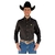 CAMISA THANKFIELD MASCULINA MANGA LONGA PRETA LOGO VERDE