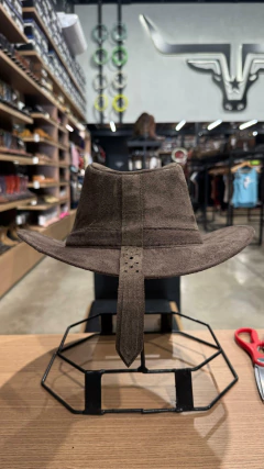 CHAPÉU SELARIA GUIMARÃES COUNTRY CAMURÇA INFANTIL MARROM - SELARIA GUIMARÃES