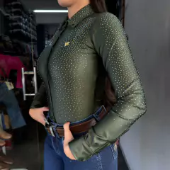 BODY MAVOLLE MILITAR HARAS FULL STRASS PRETEÇÃO UV ESPORTIVO - SELARIA GUIMARÃES