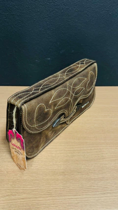 Imagem do BOLSA FEMININA GOYAZES COURO LEGÍTIMO DALLAS TABACO